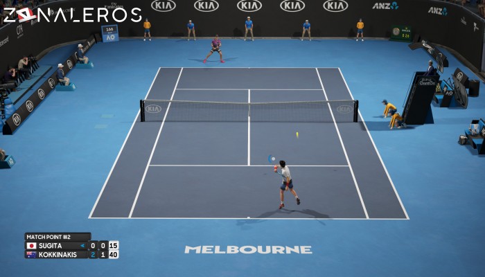AO International Tennis gameplay