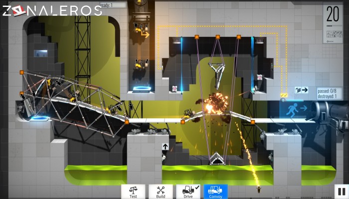 Bridge Constructor Portal gameplay