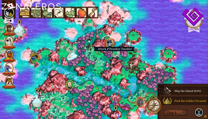 Curious Expedition 2: Shores of Taishi gameplay