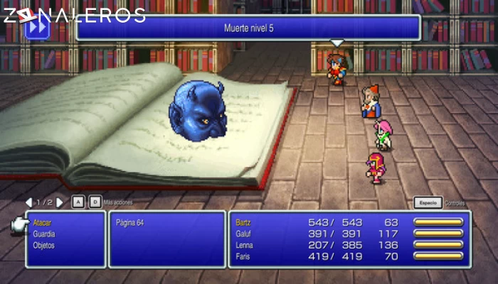 Final Fantasy V gameplay