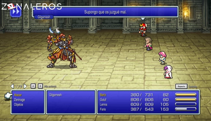 Final Fantasy V por mega