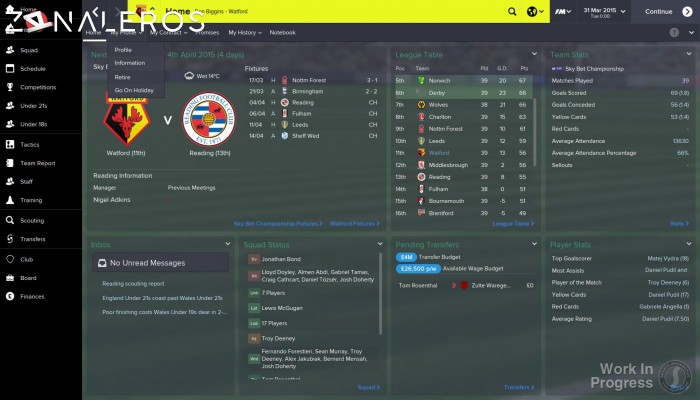 Football Manager 2015 gameplay