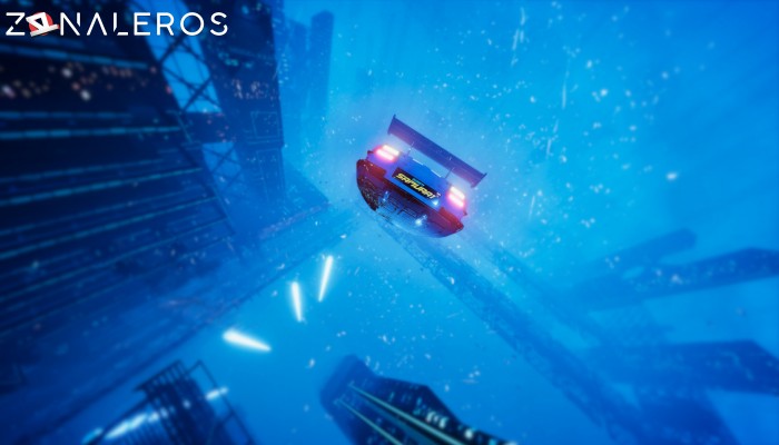 Hovercars 3077: Underground racing gameplay