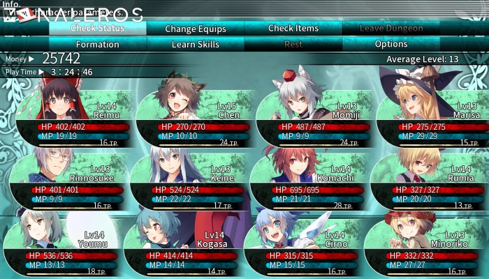 Labyrinth of Touhou por mega